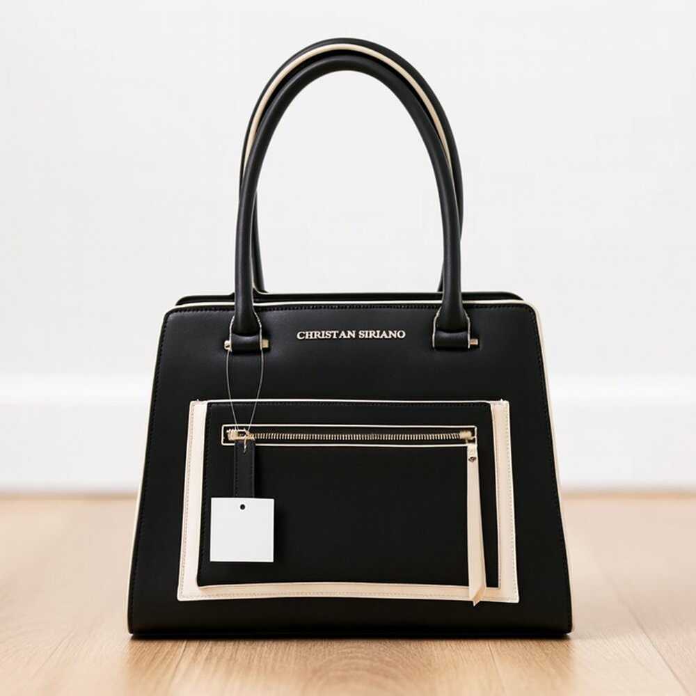 CHRISTIAN SERRIANO | NWT Black & White Handbag Purse